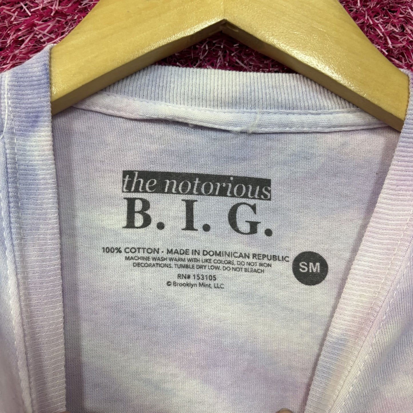 Notorious B.I.G Baby Biggie Lavender Tie Dye Small