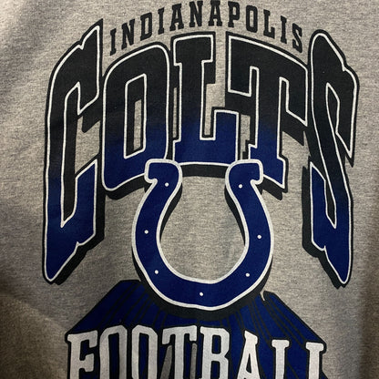 Junk Food Clothing Indianapolis Colts Heathered Gray Classic Crew Pullover Sweatshirt XS