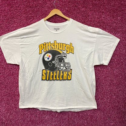 Junk Food Pittsburgh Steelers Football Helmet Logo T-Shirt 2XL
