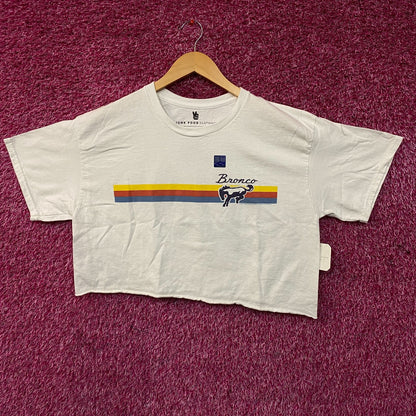 Junk Food Clothing "Bronco 66" Graphic Women's Crop Tee Medium