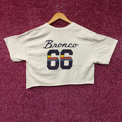 Junk Food Clothing "Bronco 66" Graphic Women's Crop Tee Medium