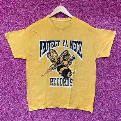 Wu-Tang Protect Ya Neck Records Yellow T-Shirt Large