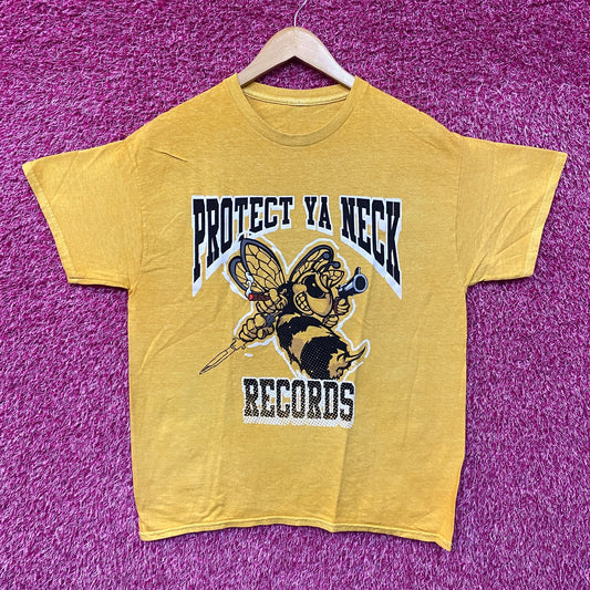 Wu-Tang Protect Ya Neck Records Yellow T-Shirt Large
