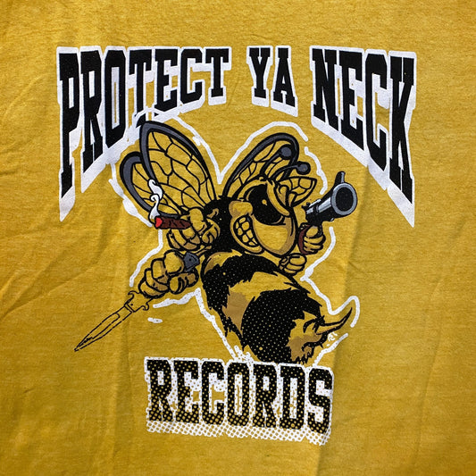 Wu-Tang Protect Ya Neck Records Yellow T-Shirt Large