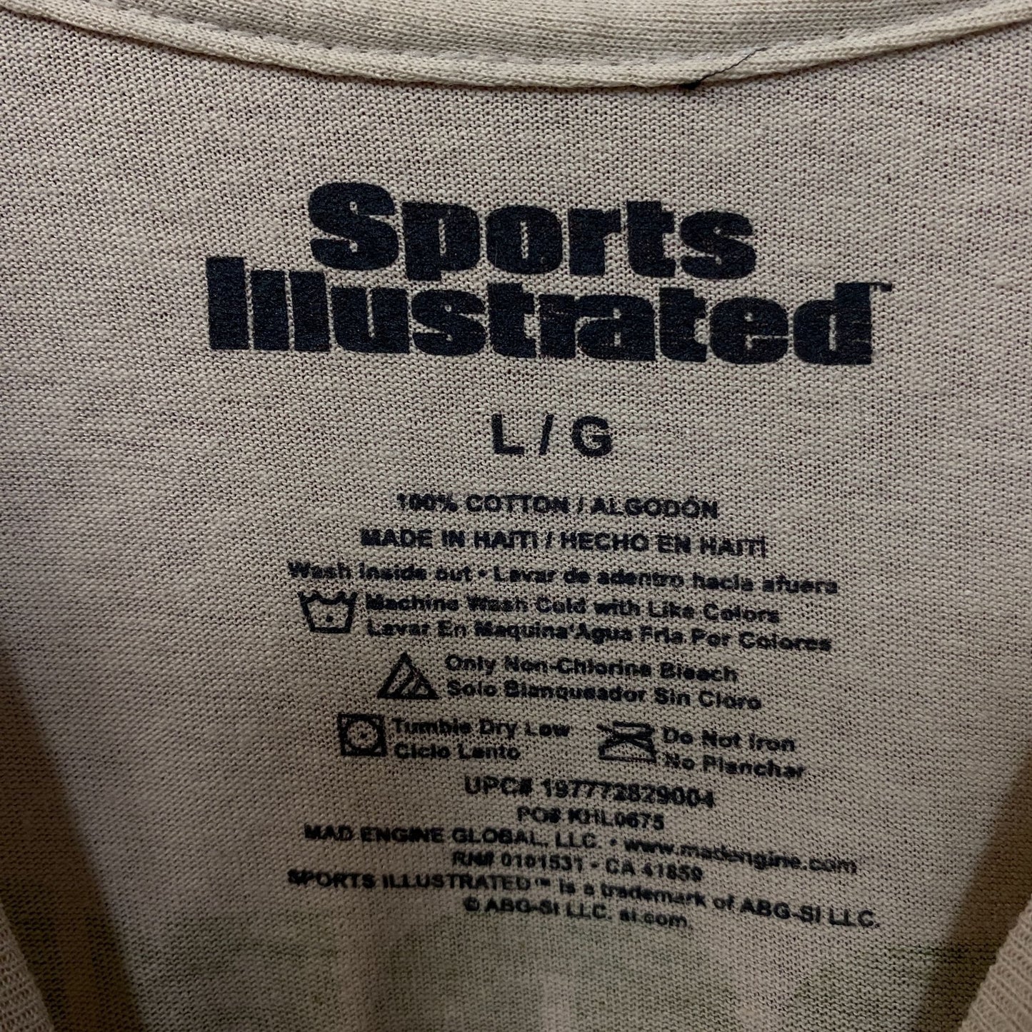 Sports Illustrated Vintage Style Golf Graphic T-Shirt Large