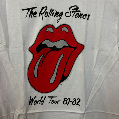 The Rolling Stones Hot Lips World Tour 81-82 Rock Band Tee M