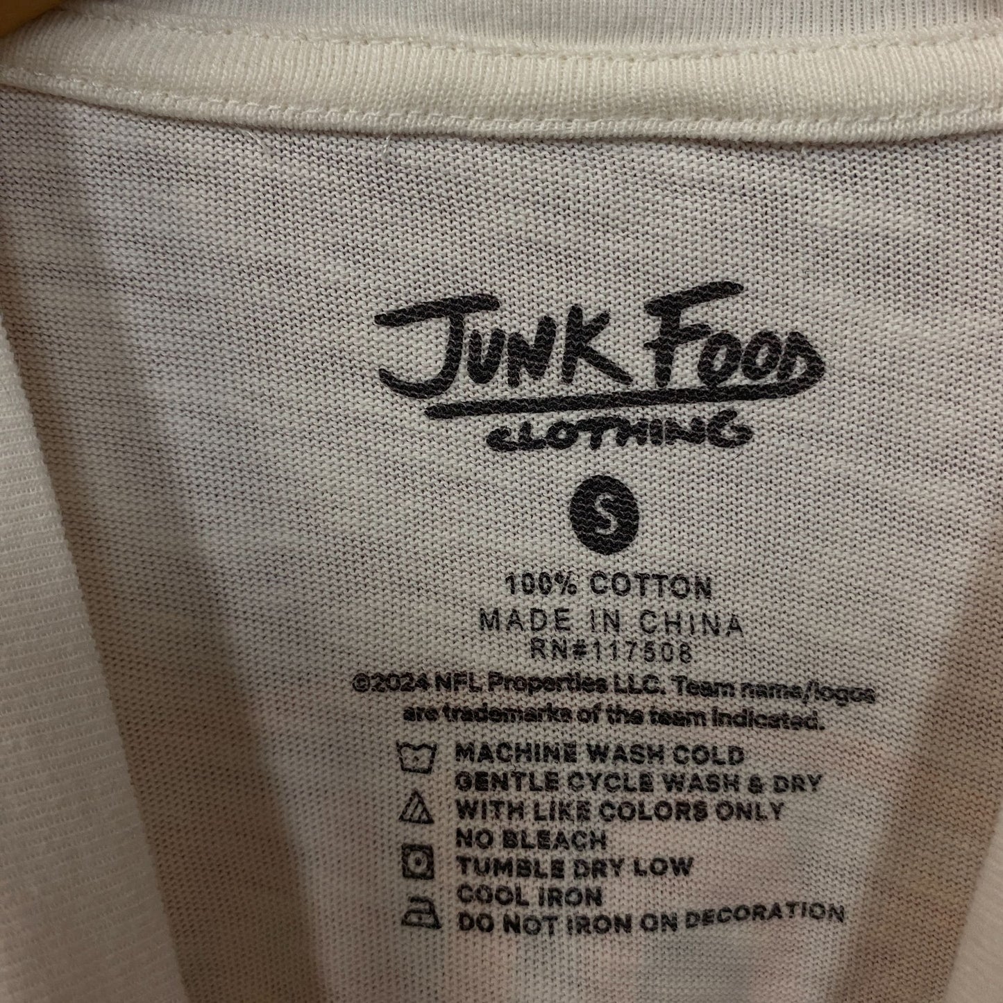 Junk Food Clothing Women's NFL Cleveland Browns Mock Neck Crop Tee Small