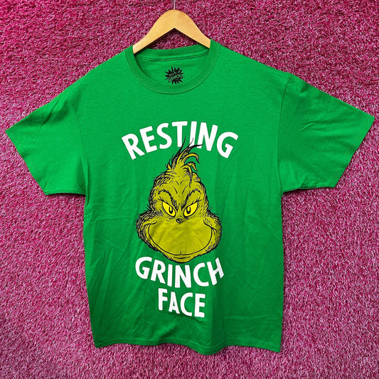 How The Grinch Stole Christmas Resting Grinch Face Tee L