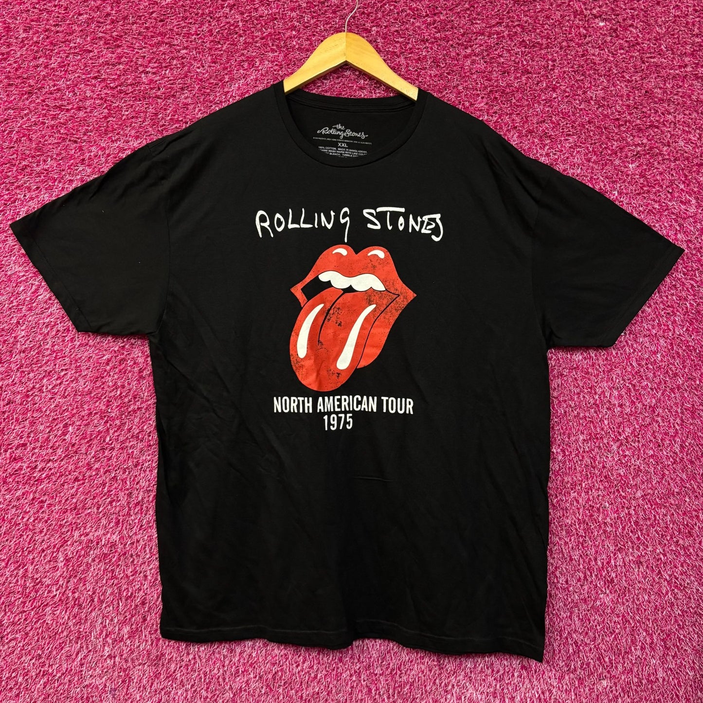 The Rolling Stones Hot Lips North American Tour 1975 T-Shirt XXL