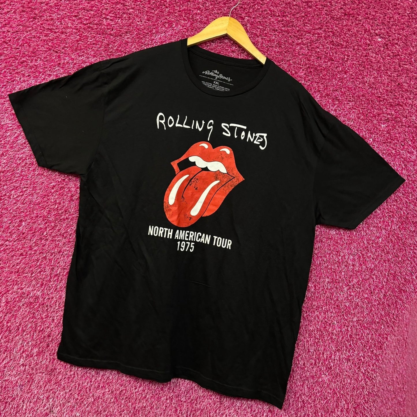 The Rolling Stones Hot Lips North American Tour 1975 T-Shirt XXL