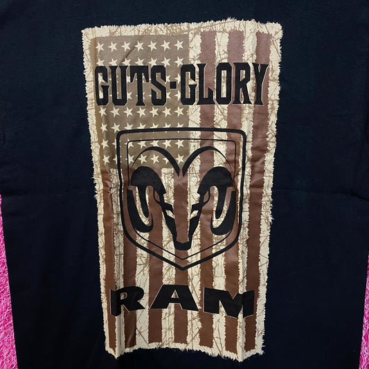 Dodge Rams Guts Glory American Pick-Up Truck Promo Tee L