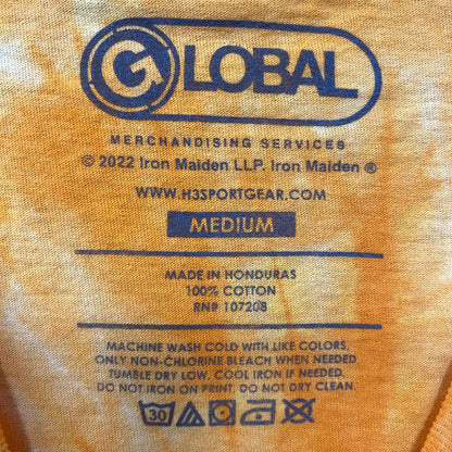 Iron Maiden The Trooper Heavy Metal Band Tie Dye T-Shirt Medium