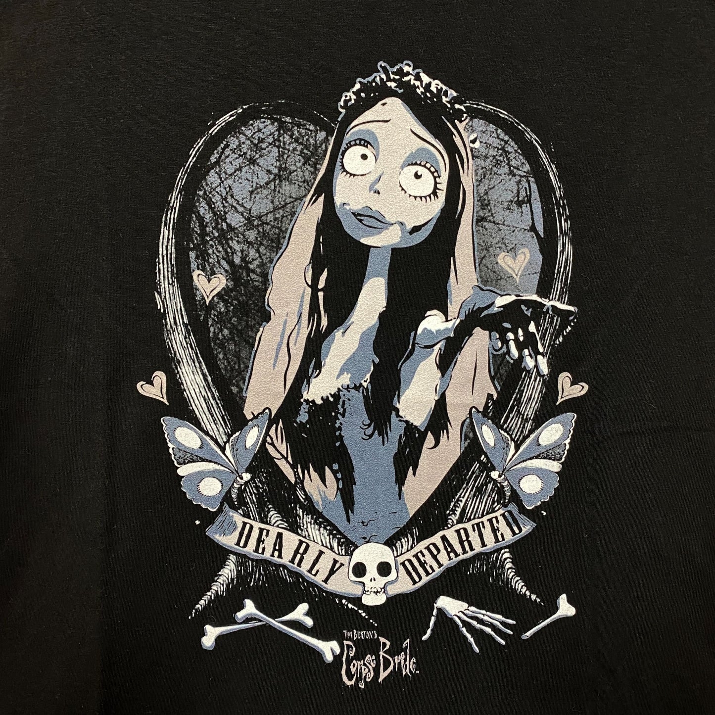 Tim Burton's Corpse Bride Emily Dearly Departed T-Shirt Large