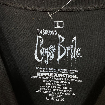 Tim Burton's Corpse Bride Emily Dearly Departed T-Shirt Large