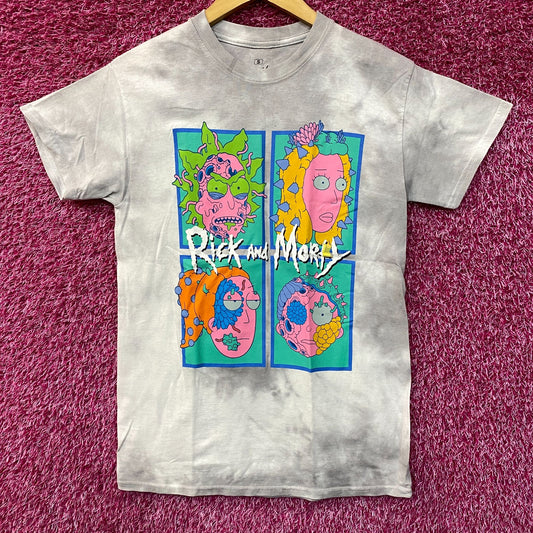 Adult Swim Rick & Morty Infected Tie Dye T-Shirt size Small