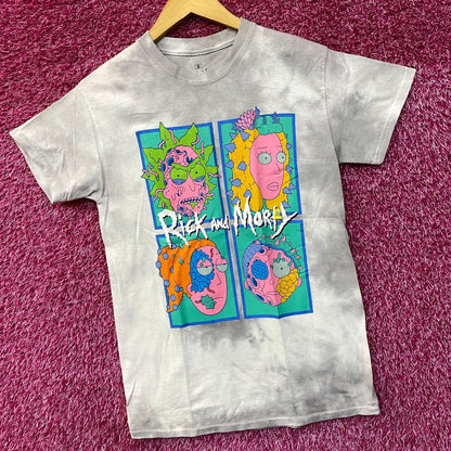 Adult Swim Rick & Morty Infected Tie Dye T-Shirt size Small