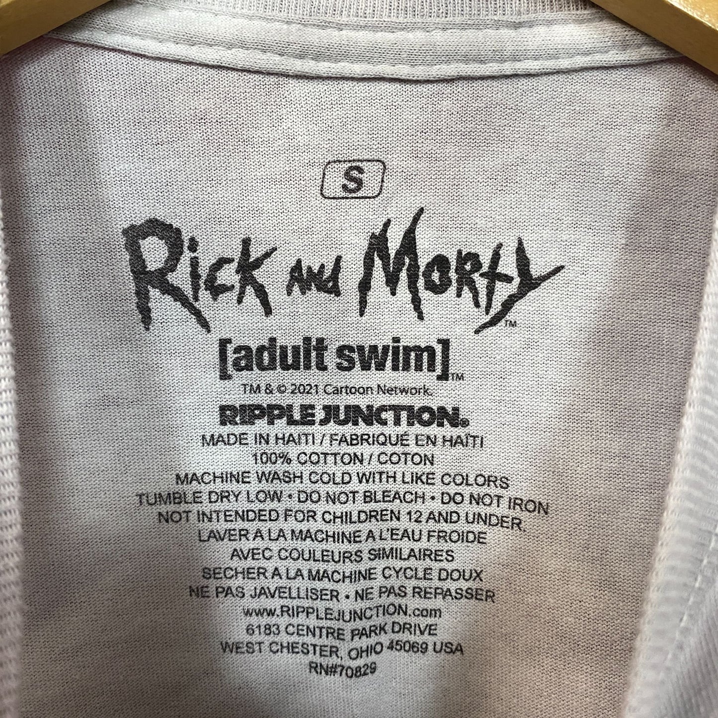 Adult Swim Rick & Morty Infected Tie Dye T-Shirt size Small