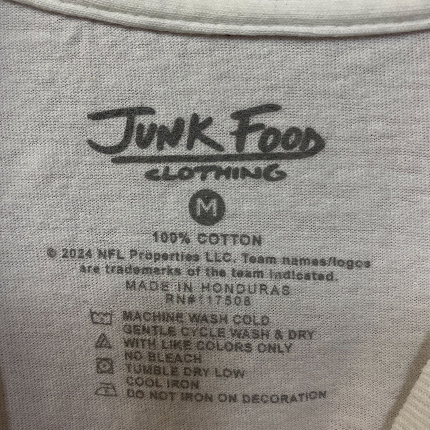 Junk Food NFL Miami Dolphins Throwback Helmet Logo T- Shirt Medium