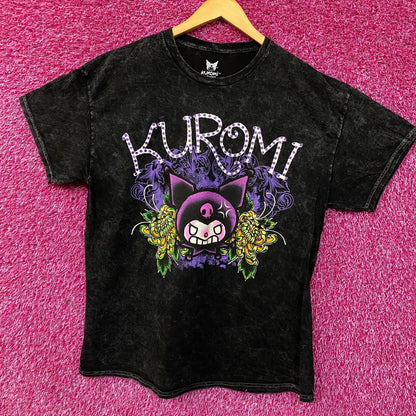 Sanrio Kuromi Tattoo Art Mineral Wash T-Shirt XL