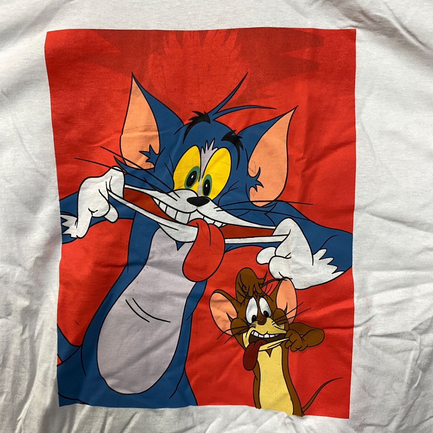 Tom and Jerry Silly Faces Hanna-Barbera Cartoon T-Shirt L