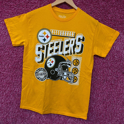 Junk Food Clothing NFL Pittsburgh Steelers Checkdown Flea Market Tee Small