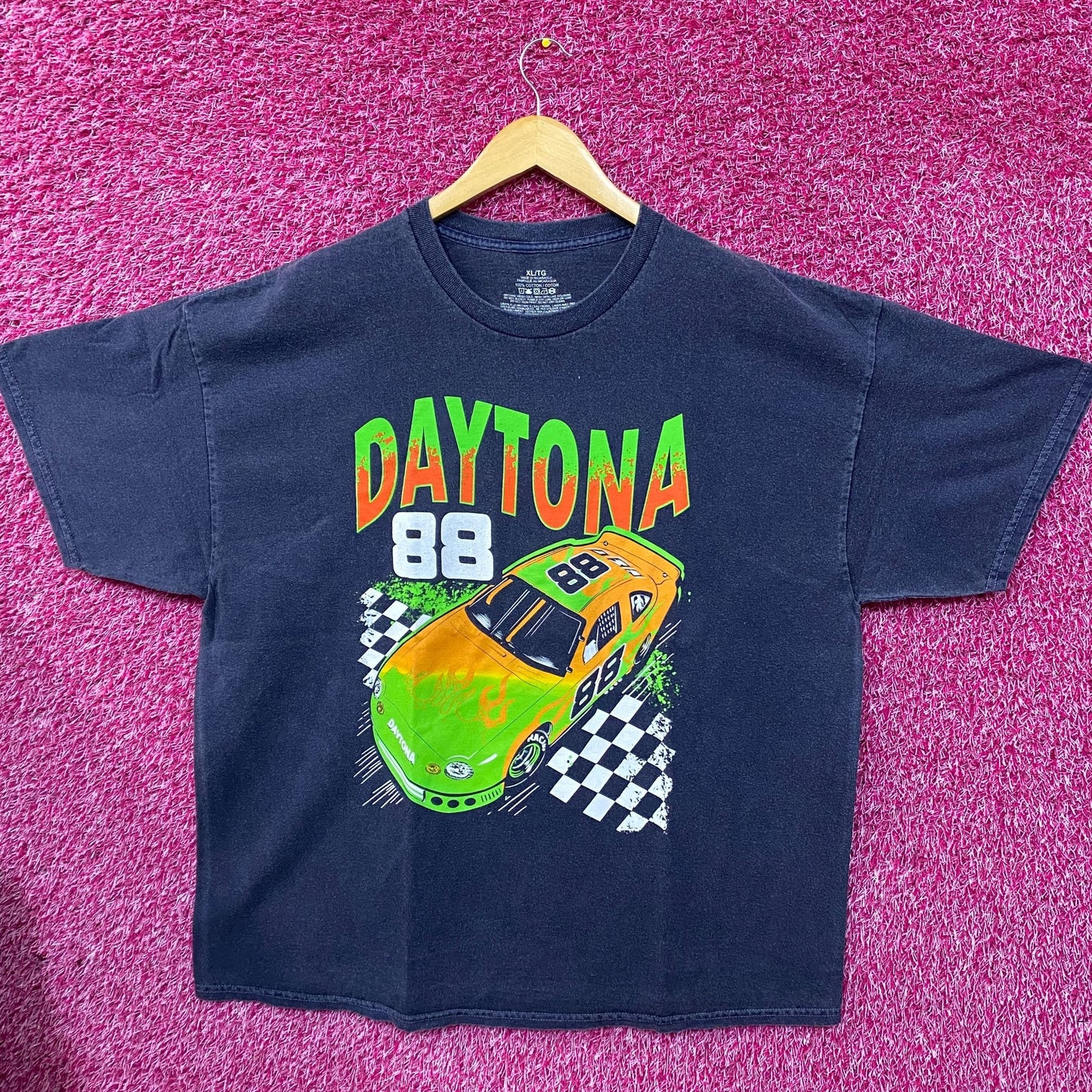 Daytona Beach 88 Nascar Racing Graphic Design T-shirt XL