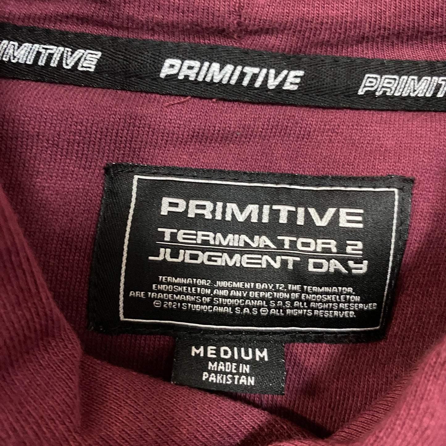 Primitive x Terminator 2 Judgment Day Oversized Hoodie Size Medium