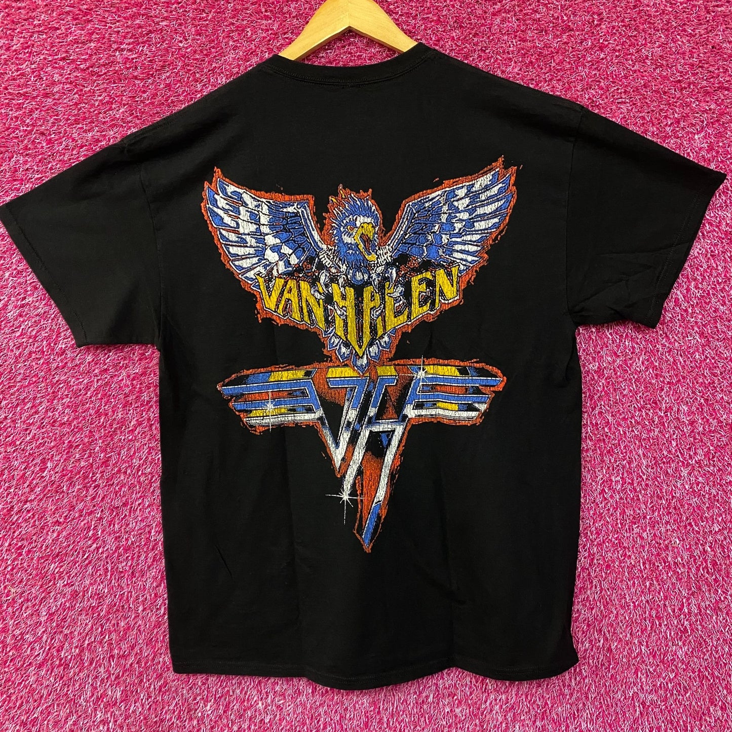 Van Halen Nascar Racing Car Graphic Design T-Shirt Large