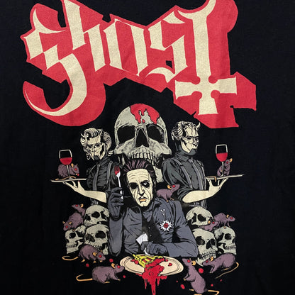 Ghost Cherry Pie Cardinal Copia Rock Band T-Shirt Medium