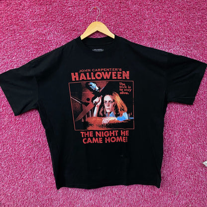 Halloween "The Night He Came Home" Horror Graphic T-Shirt Large