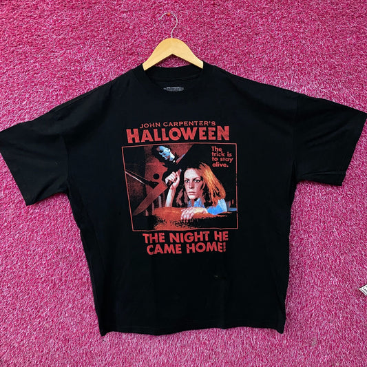 Halloween "The Night He Came Home" Horror Graphic T-Shirt Large