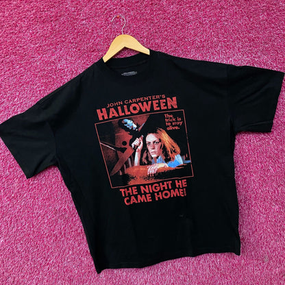 Halloween "The Night He Came Home" Horror Graphic T-Shirt Large