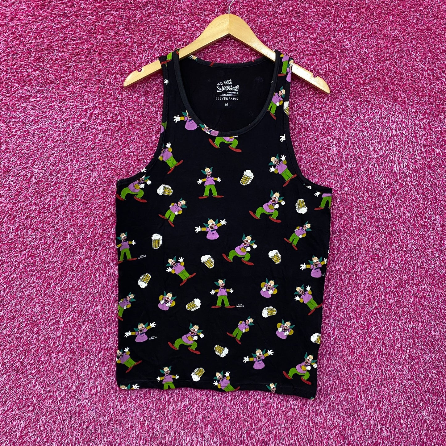 Eleven Paris The Simpsons Krusty The Clown Tank Top Medium.