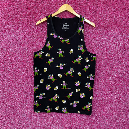 Eleven Paris The Simpsons Krusty The Clown Tank Top Medium.