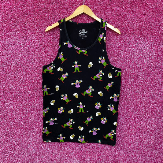 Eleven Paris The Simpsons Krusty The Clown Tank Top Medium.
