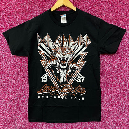 Def Leppard Love Bites Hysteria Tour 1987 Junk Food T-Shirt Small