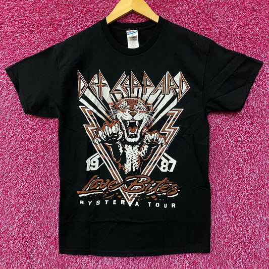 Def Leppard Love Bites Hysteria Tour 1987 Junk Food T-Shirt Small