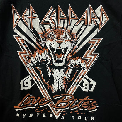 Def Leppard Love Bites Hysteria Tour 1987 Junk Food T-Shirt Small