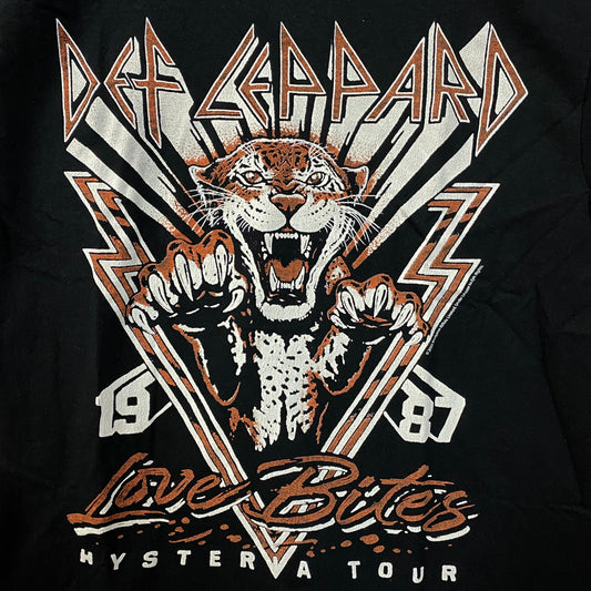 Def Leppard Love Bites Hysteria Tour 1987 Junk Food T-Shirt Small