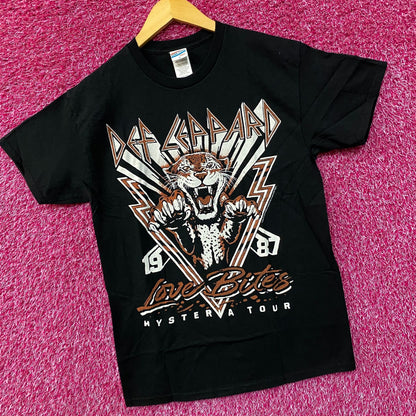 Def Leppard Love Bites Hysteria Tour 1987 Junk Food T-Shirt Small