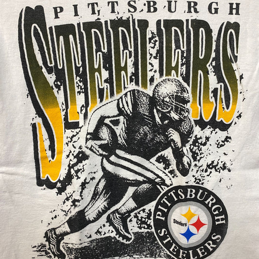 Junk Food Clothing NFL Pittsburgh Steelers Rushing Flea Market T-Shirt XS