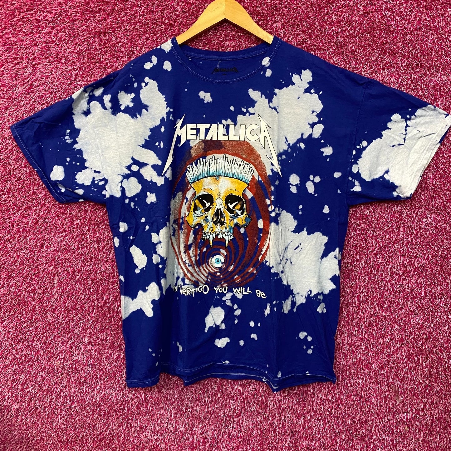 Metallica Vertigo You Will Be Rock Bleach Tie Dye T-Shirt XL
