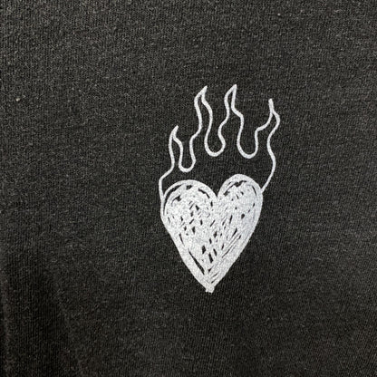 Junk Food Clothing Women's Burning Love Original Vintage Style Tee Large