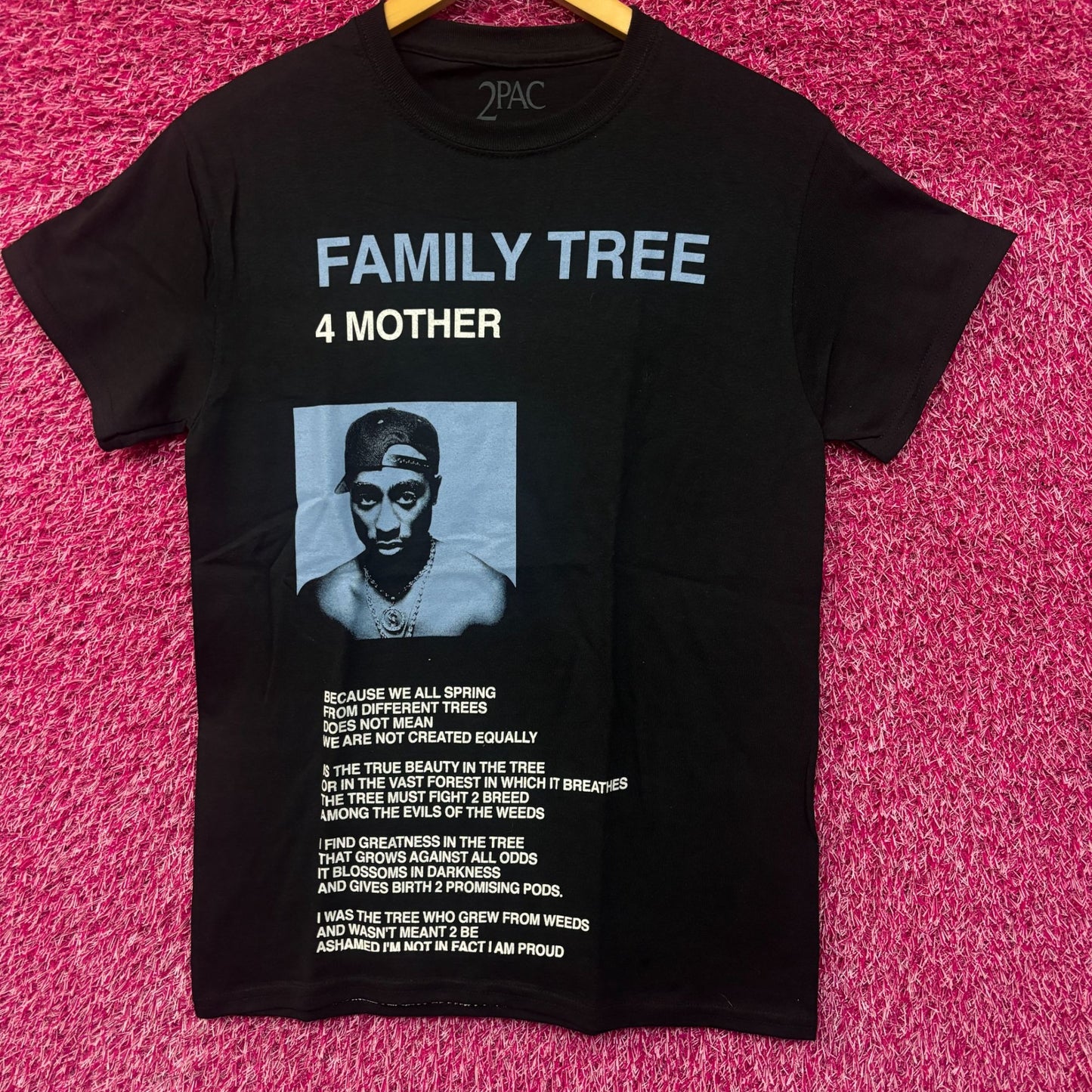 Tupac Shakur Family Tree Rap Tshirt size Small