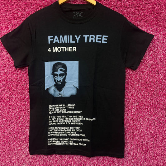 Tupac Shakur Family Tree Rap Tshirt size Small