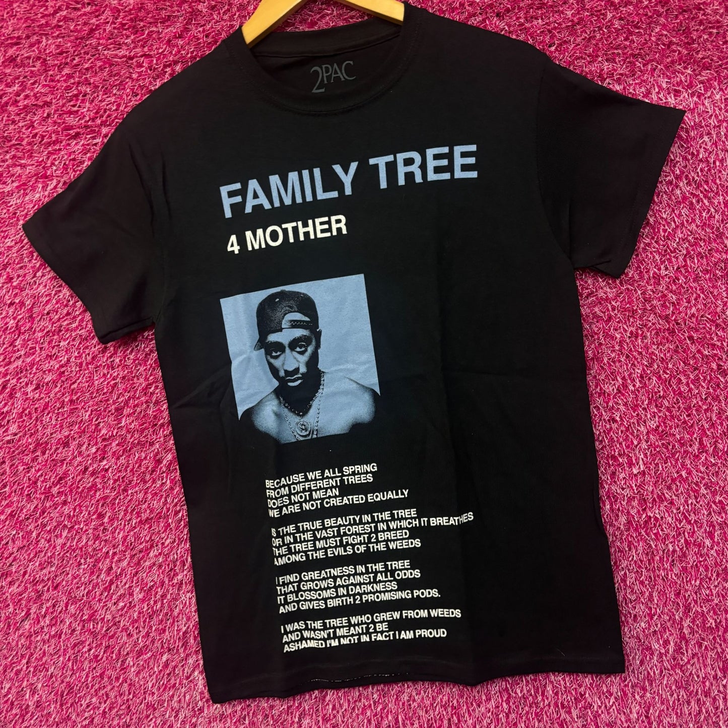 Tupac Shakur Family Tree Rap Tshirt size Small