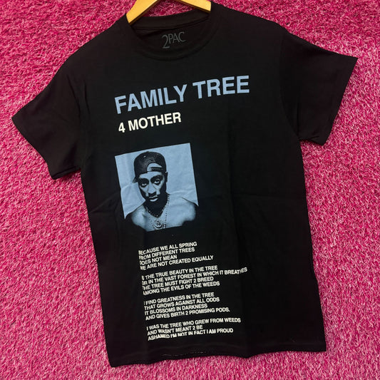 Tupac Shakur Family Tree Rap Tshirt size Small