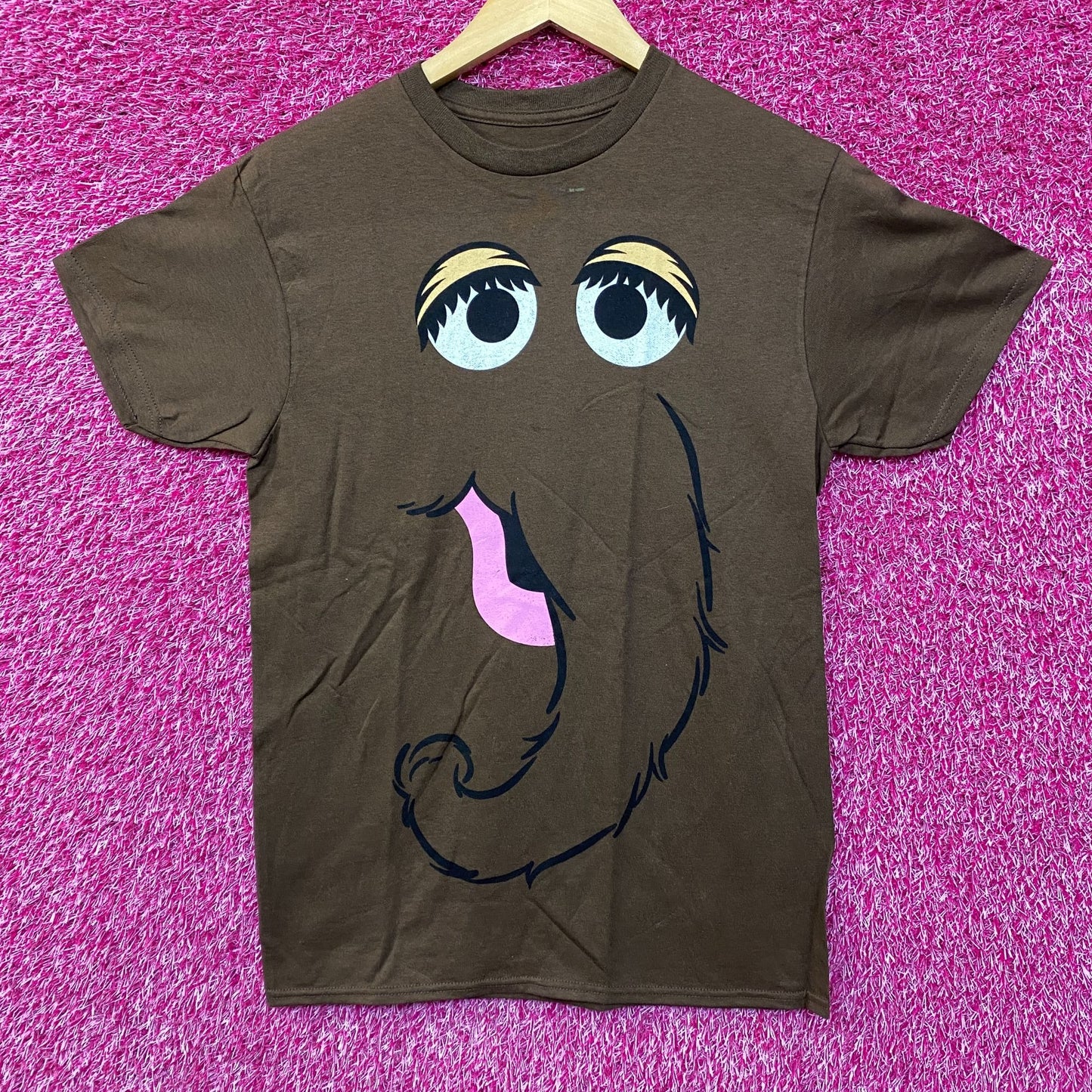 Seven Times Six Sesame Street Snuffleupagus Face T-Shirt Small