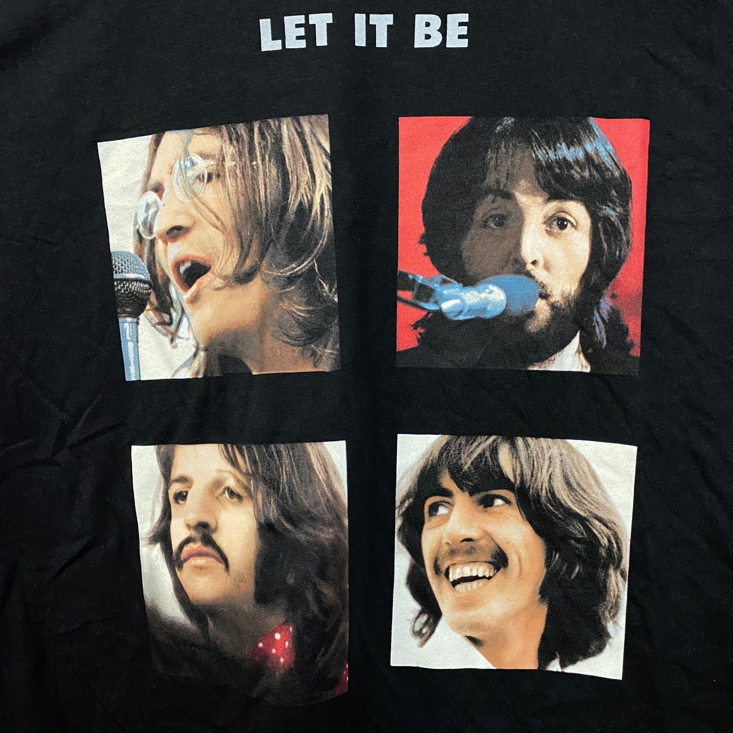 The Beatles Let It Be Album Cover Art T-Shirt Large