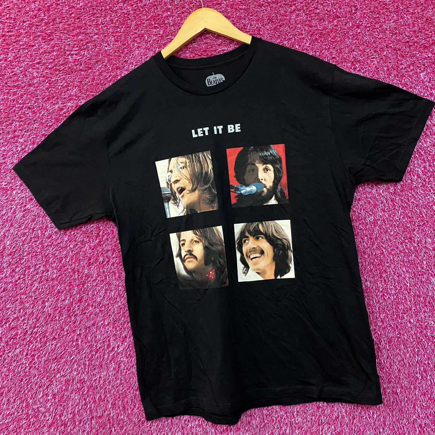 The Beatles Let It Be Album Cover Art T-Shirt Large